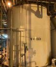 Used Approx. 7,900 Gallon Stainless Steel Mixing Tank with 25 HP Centrifugal Pump – V-4303