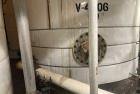 Used Approximate 7900 gallon Stainless Steel Mixing Tank, V-4206. With a Worthington pump model D1012. 316 SS. S/N Y715556. 7.5 HP, 3 PH, 50/60 HZ, 208-230V.