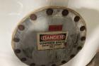 Used Approximate 7900 gallon Stainless Steel Mixing Tank, V-4320. Pump P-4320: Industrial Electric Motor. 60 hz, 230/460 V.