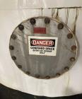 Used Approximate 7900 gallon Stainless Steel Mixing Tank, V-4208. Pump P-4328: 5 hp, 3510 RPM, 50/60 HZ, 230/460 V.