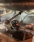 Used Approximate 7900 gallon Stainless Steel Mixing Tank, V-4715. Worthington pump P-4720: Unimount motor model A912A. 7.5 hp, 3510 RPM. Frame 213T. 3 ph, 60 hz, 208-230/460.