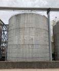 Used Approximate 80,000 gallon 316L Stainless Steel Storage Tank, T-1021. Dished top with misc. top inlets. Flat self supporting bottom. 20