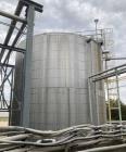 Used Approximate 80,000 gallon 316L Stainless Steel Storage Tank, T-1022. Dished top with misc. top inlets. Flat self supporting bottom. 20