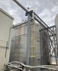 Used Approximate 80,000 gallon 316L Stainless Steel Storage Tank, T-1022. Dished top with misc. top inlets. Flat self supporting bottom. 20