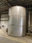 Wolfe Mechanical approximately 12,600 gallon 304L stainless steel vertical tank.