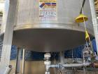 Used Vertical Stainless Steel Tank, Approx. 6,000 gallon capacity.