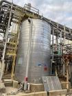 Used Stainless Steel Tank, Approx.16,000 gallon capacity. Vertical