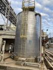 Used Stainless Steel Tank, Approx.16,000 gallon capacity. Vertical