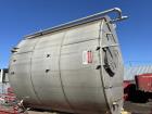 Used 10,000-Gallon Stainless Steel Tank – 12' Dia x 12' Straight Side, Flat Bottom