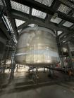 Used ICCNW Single wall stainless steel mixing tank, 120 diameter x 11FT high, 6,813 gallon capacity, (TK 310), mounted on load cells (West 1)