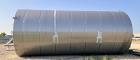 35,000 Gal Single Wall Stainless Silo Tank for Sale – 14' x 30'