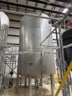 Used 7,500 Gallon 304 Stainless Steel Vertical Tank for Sale
