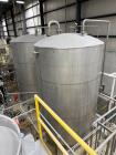 Used 7,500 Gallon 304 Stainless Steel Vertical Tank for Sale