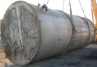 USED: Tank, 17,800 gallon, 316 stainless steel. Approximate 10'6