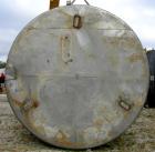 USED: Tank, 11,700 gallon, 304 stainless steel, vertical. Approximately 132