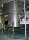 Used- Tank, 10,000 Gallon 304 Stainless Steel Tank, Approx. 12' diameter x 11' 6