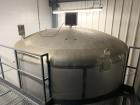Used A&B Process Systems 10,000 Gallon Stainless Steel Food Grade Storage Tank.