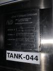 Used A&B Process Systems 10,000 Gallon Stainless Steel Food Grade Storage Tank.