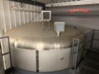Used A&B Process Systems 10,000 Gallon Stainless Steel Food Grade Storage Tank.