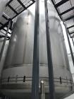 Used A&B Process Systems 10,000 Gallon Stainless Steel Food Grade Storage Tank.