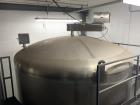 Used A&B Process Systems 10,000 Gallon Stainless Steel Food Grade Storage Tank.