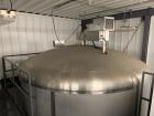 Used A&B Process Systems 10,000 Gallon Stainless Steel Food Grade Storage Tank.