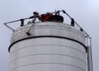 Used- A&B Process Tank, Approximate 20,000 Gallon, 316L Stainless Steel, Vertical. Approximate 156