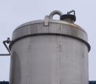 Used A&B Process Tank, Approximate 20,000 Gallon, 316L Stainless Steel, Vertical. Approximate 156