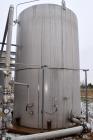 Used- A&B Process Tank, 15,000 Gallon, 304L Stainless Steel, Vertical. Approximate 144