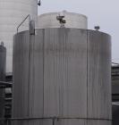 Used- A&B Process Tank, 15,000 Gallon, 304L Stainless Steel, Vertical. Approximate 144