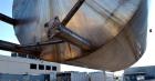 Used APV Crepaco Tank, Approximately 11,000 gallons, 304 Stainless Steel, Vertical. Approximate 138” diameter x 164” straight side, dished top, coned bottom. Approximate 60” wide section of bottom si...