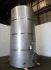 Used Acme Industrial Tank, 6000 Gallon, 304 Stainless Steel, Vertical. Approximate 192