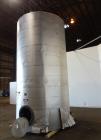 Used Acme Industrial Tank, 6000 Gallon, 304 Stainless Steel, Vertical. Approximate 192