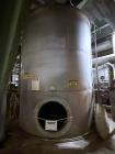 Used 7,500 Gallon Alloy Fabricators Stainless Steel Tank. 316L Stainless steel. Approximately 10' diameter x 155'' tall. Side manway. Flat top.