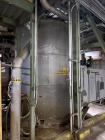 Used 7,500 Gallon Alloy Fabricators Stainless Steel Tank. 316L Stainless steel. Approximately 10' diameter x 155'' tall. Side manway. Flat top.