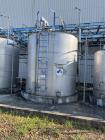 Used Approximately 7,900 Gallon 304 Stainless Steel Tank, Made by Alloy Fabricators