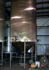 Used- Apache Tank, 6500 Gallon, 316 Stainless Steel, Vertical. Approximate 102” diameter x 172” straight side. Dished top, 7...