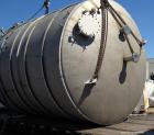 Used Blaw Knox Tank, 11,800 Gallon, 304 Stainless Steel, Vertical. Approximate 144” diameter x 168” straight side, dished top, flat bottom. (1) Turn of internal pipe coil on bottom. Openings top 1” (...