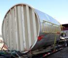 Used Bendel Tank, 10,000 Gallon, 304L Stainless Steel, Vertical.  Approximately 136” diameter x 165” straight side, slight coned top, sloped bottom.  UL Rated for above ground flammable storage, UL #...