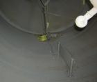 USED: Bishopric Products Co jacketed tank, 12,000 gallon, 304 stainless steel, vertical. 12'6