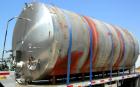 USED: C E Howard tank, 10,000 gallon, 304 stainless steel, horizontal. 110