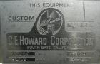 USED: C E Howard tank, 10,000 gallon, 304 stainless steel, horizontal. 110