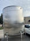 Used Cherry Burrell Storage Tank, Stainless Steel, Vertical, 5000 gallon Capacit