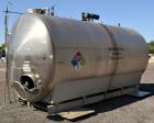 Used Cherry-Burrell Type C Tank, 6,000 Gallon, Model CH, 304 Stainless Steel, Horizontal. 96” Diameter x 184” straight side, dished heads. Top entering agitator with a 1” diameter shaft with (4) padd...
