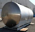 Used Cherry-Burrell Type C Tank, 6,000 Gallon, Model CH, 304 Stainless Steel, Horizontal. 96” Diameter x 184” straight side, dished heads. Top entering agitator with a 1” diameter shaft with (4) padd...