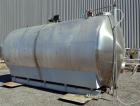Used Cherry-Burrell Type C Tank, 6,000 Gallon, Model CH, 304 Stainless Steel, Horizontal. 96” Diameter x 184” straight side, dished heads. Top entering agitator with a 1” diameter shaft with (4) padd...