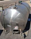 Used Cherry-Burrell Type C Tank, 6,000 Gallon, Model CH, 304 Stainless Steel, Horizontal. 96” Diameter x 184” straight side, dished heads. Top entering agitator with a 1” diameter shaft with (4) padd...