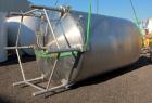 Used Cherry Burrell 5000 Gallon 304 Stainless Steel Mix Tank. Type CV. Approx. 8' Diameter x 12' 6