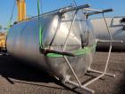 Used- Cherry Burrell 5000 Gallon 304 Stainless Steel Mix Tank. Type CV. Approx. 8' Diameter x 12' 6