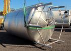 Used Cherry Burrell 5000 Gallon 304 Stainless Steel Mix Tank. Type CV. Approx. 8' Diameter x 12' 6